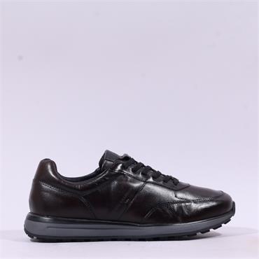 Salamander Marlow Extra Light Trainer - Dark Brown Leather